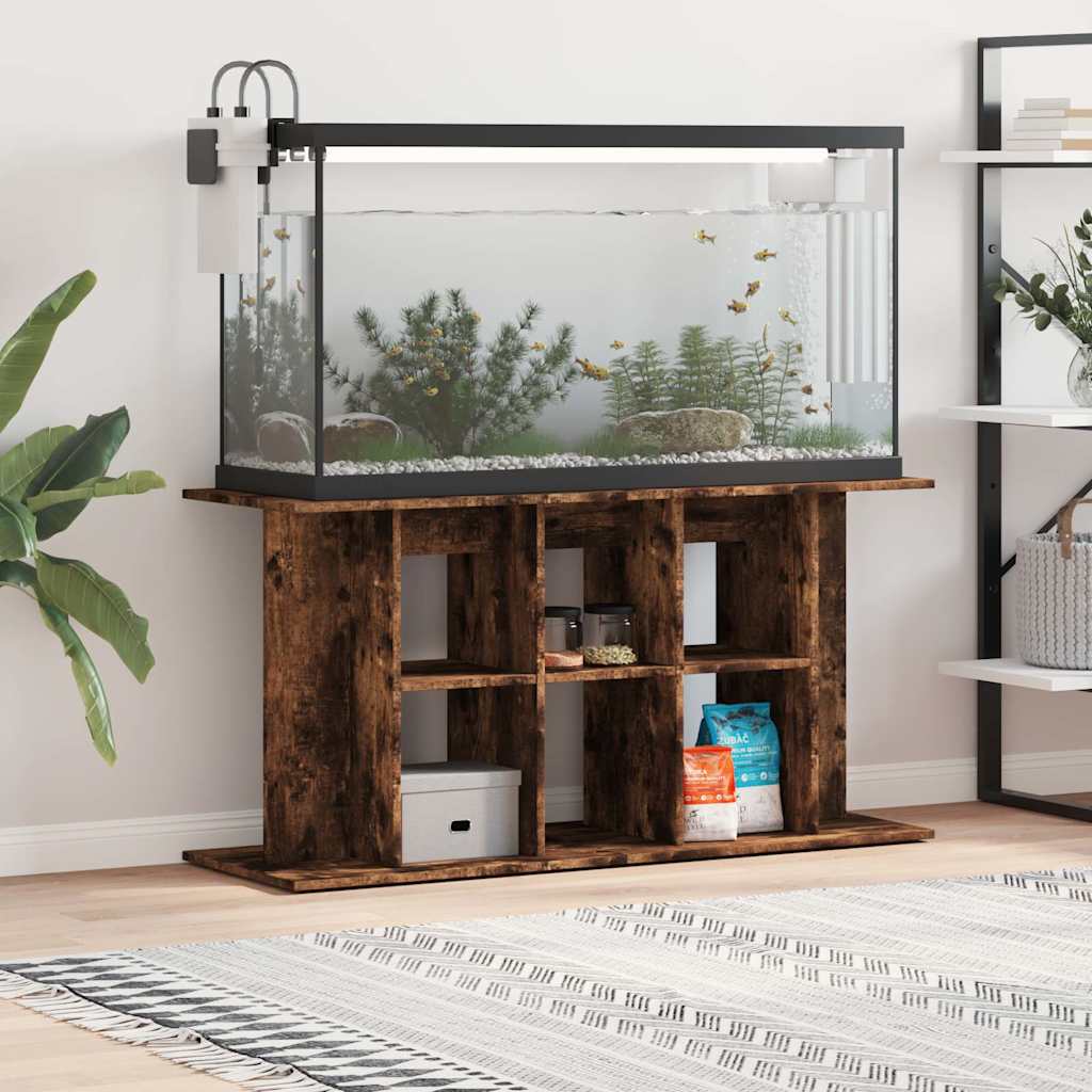 Vidaxl Aquarium Standard 120x40x60 cm Couleur de chêne fumé en bois transformé