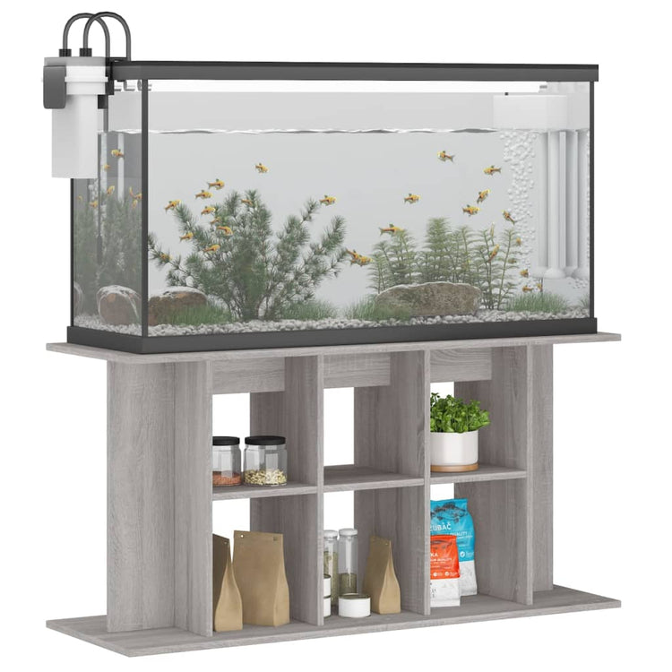 Vidaxl Aquarium Standard 120x40x60 cm Processus en bois Grey Sonoma
