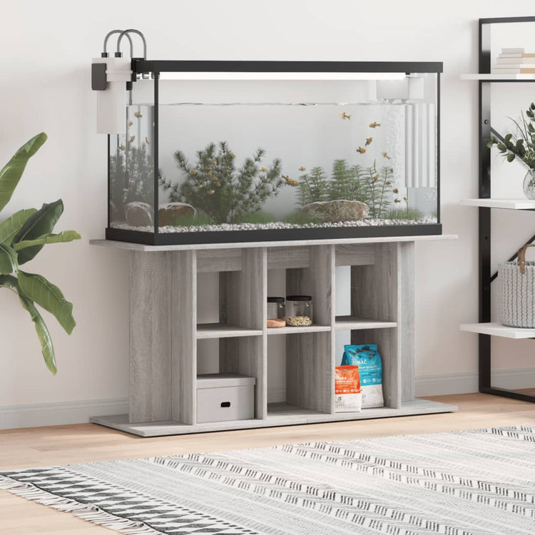 Vidaxl Aquarium Standard 120x40x60 cm Processus en bois Grey Sonoma