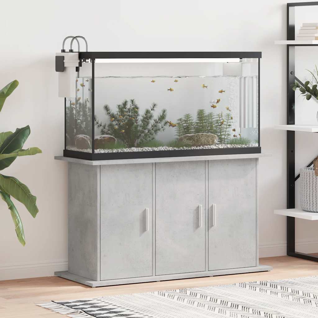Vidaxl Aquarium Standard 101x41x58 cm Betongrij en bois transformé