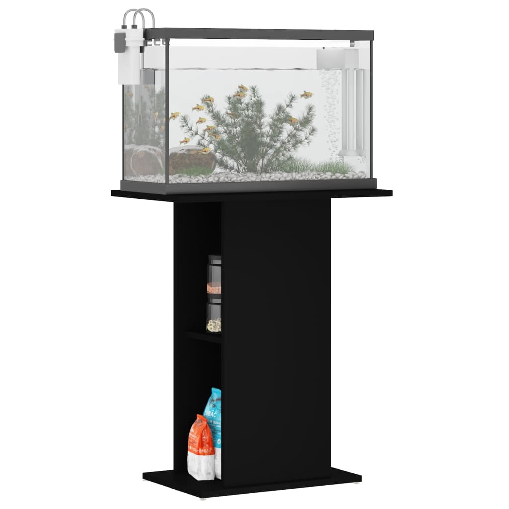 Vidaxl Aquarium Standard 60.5x36x72,5 cm Bois transformé noir
