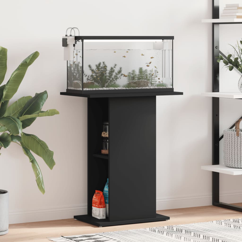 Vidaxl Aquarium Standard 60.5x36x72,5 cm Bois transformé noir