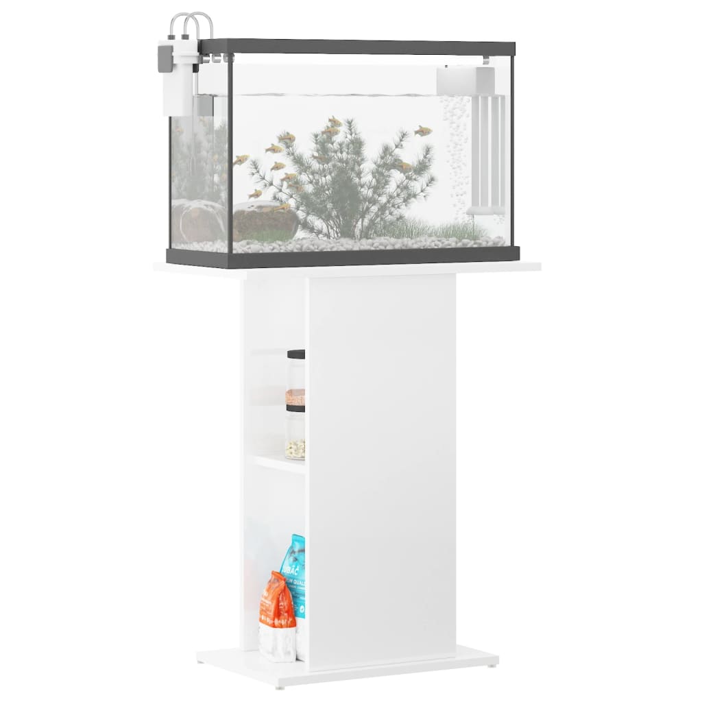 Vidaxl Aquarium Standard 60.5x36x72,5 cm Bois de bois élevé blanc