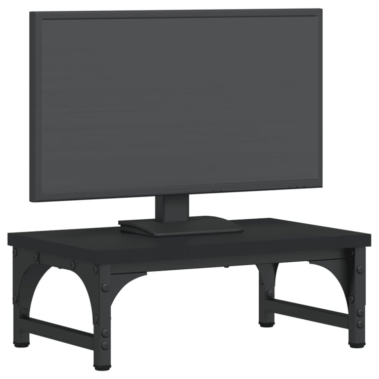 Vidaxl Monitor Standard 37x23x14 cm Bois transformé en noir