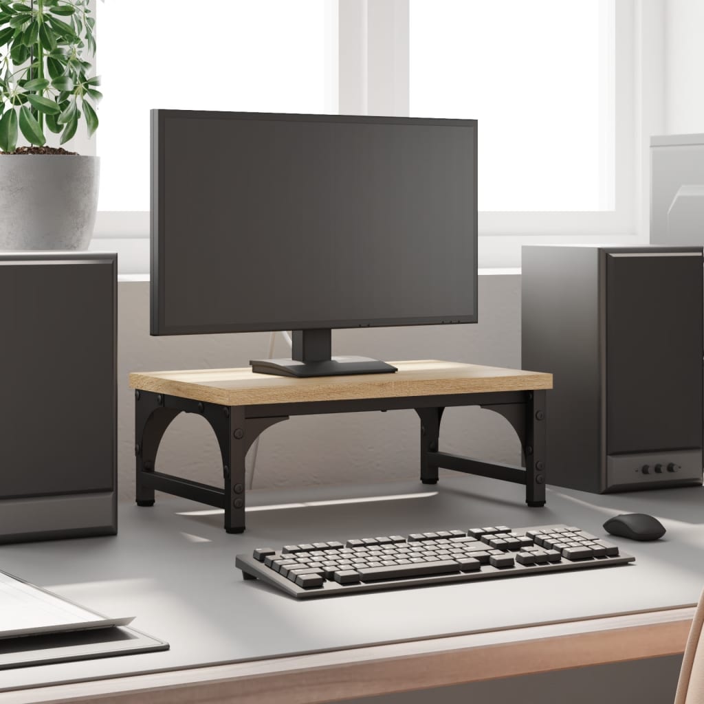 Vidaxl Monitor Standard 37x23x14 cm Bois de chêne sonoma en bois de chêne sonoma