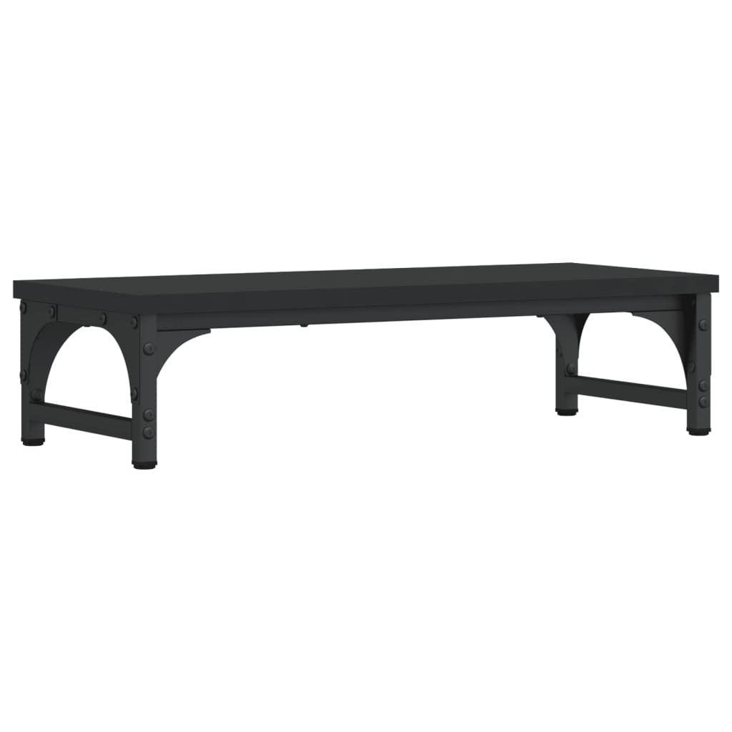 Vidaxl Monitor Standard 55x23x14 cm Bois transformé en noir