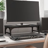 Vidaxl Monitor Standard 55x23x14 cm Bois transformé en noir