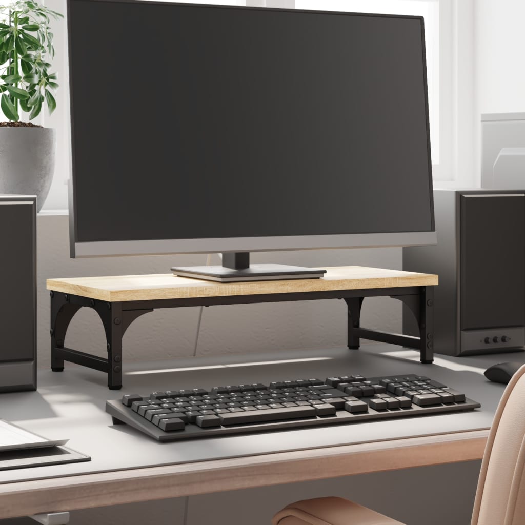 Vidaxl Monitor Standard 55x23x14 cm Couleur de chêne sonoma en bois transformé
