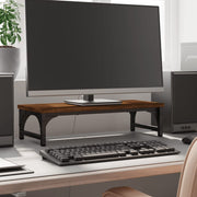 Vidaxl Monitor Standard 55x23x14 cm Couleur de chêne brun en bois transformé - afbeelding 1