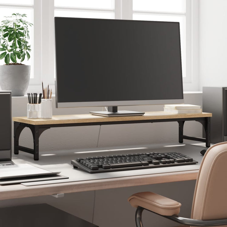 Vidaxl Monitor Standard 85x23x15.5 cm Processus de chêne sonoma en bois -colore