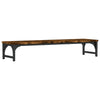 Vidaxl Monitor Standard 85x23x15.5 cm Couleur de chêne fumé en bois transformé
