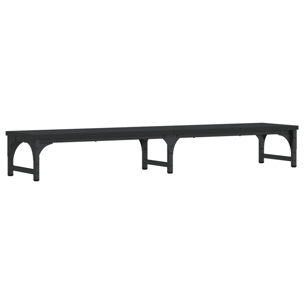 Vidaxl Monitor Standard 105x23x15.5 cm Bois transformé en noir