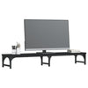 Vidaxl Monitor Standard 105x23x15.5 cm Bois transformé en noir