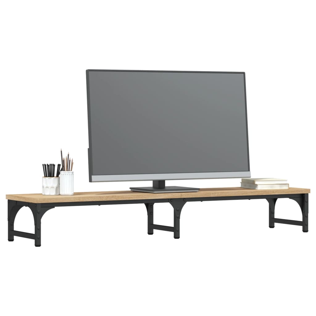 Vidaxl Monitor Standard 105x23x15.5 cm Couleur de bois de bois de bois transformé