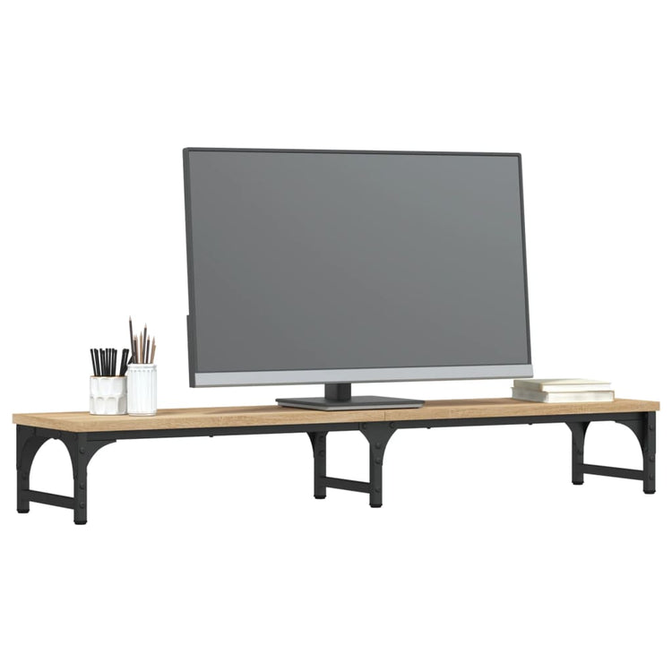 Vidaxl Monitor Standard 105x23x15.5 cm Couleur de bois de bois de bois transformé