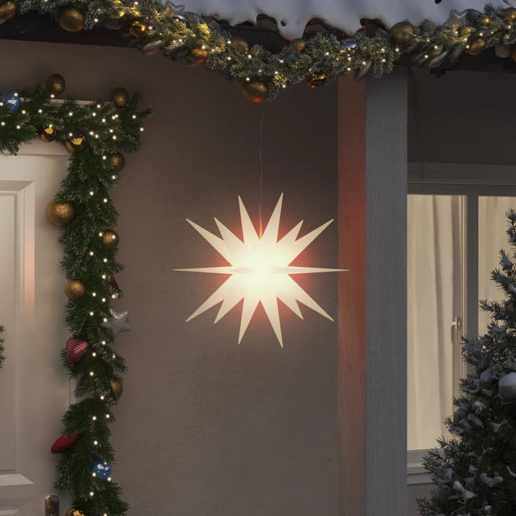 Vidaxx lampe de Noël avec LED pliable 43 cm blanc