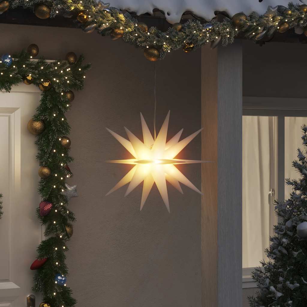 Lampe de Noël Vidaxl avec LED pliable 57 cm blanc