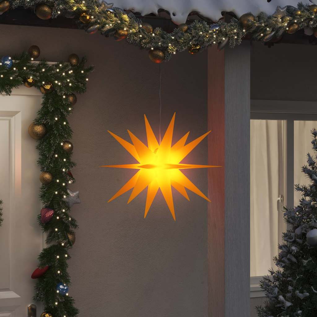Vidaxx lampe de Noël avec LED pliable 57 cm jaune