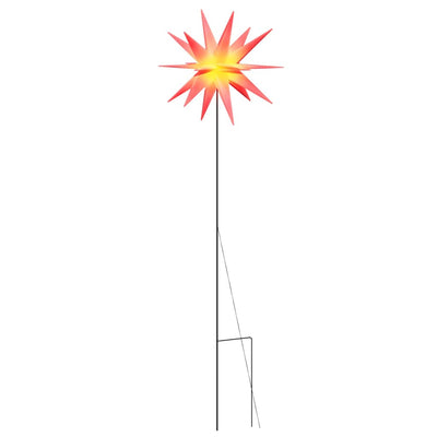 Lampe de Noël Vidaxl avec goupille de masse et LED pliable 57 cm rouge