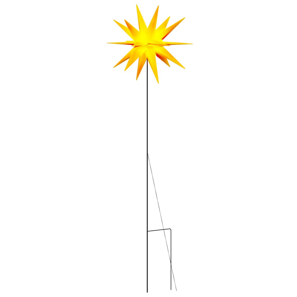 Lampe de Noël Vidaxl avec goupille de masse et LED pliable 57 cm jaune