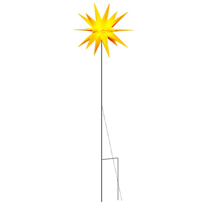 Lampe de Noël Vidaxl avec goupille de masse et LED pliable 57 cm jaune
