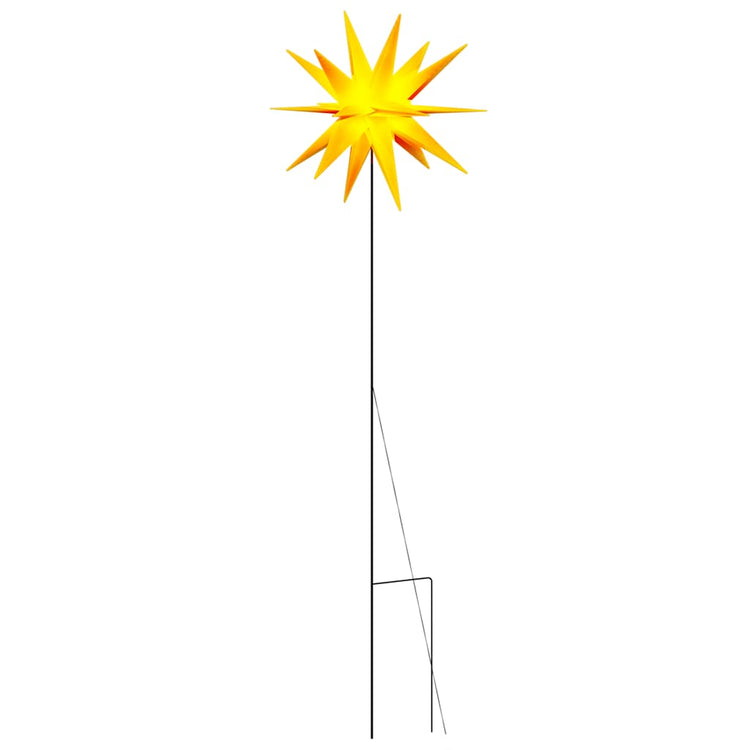 Lampe de Noël Vidaxl avec goupille de masse et LED pliable 57 cm jaune