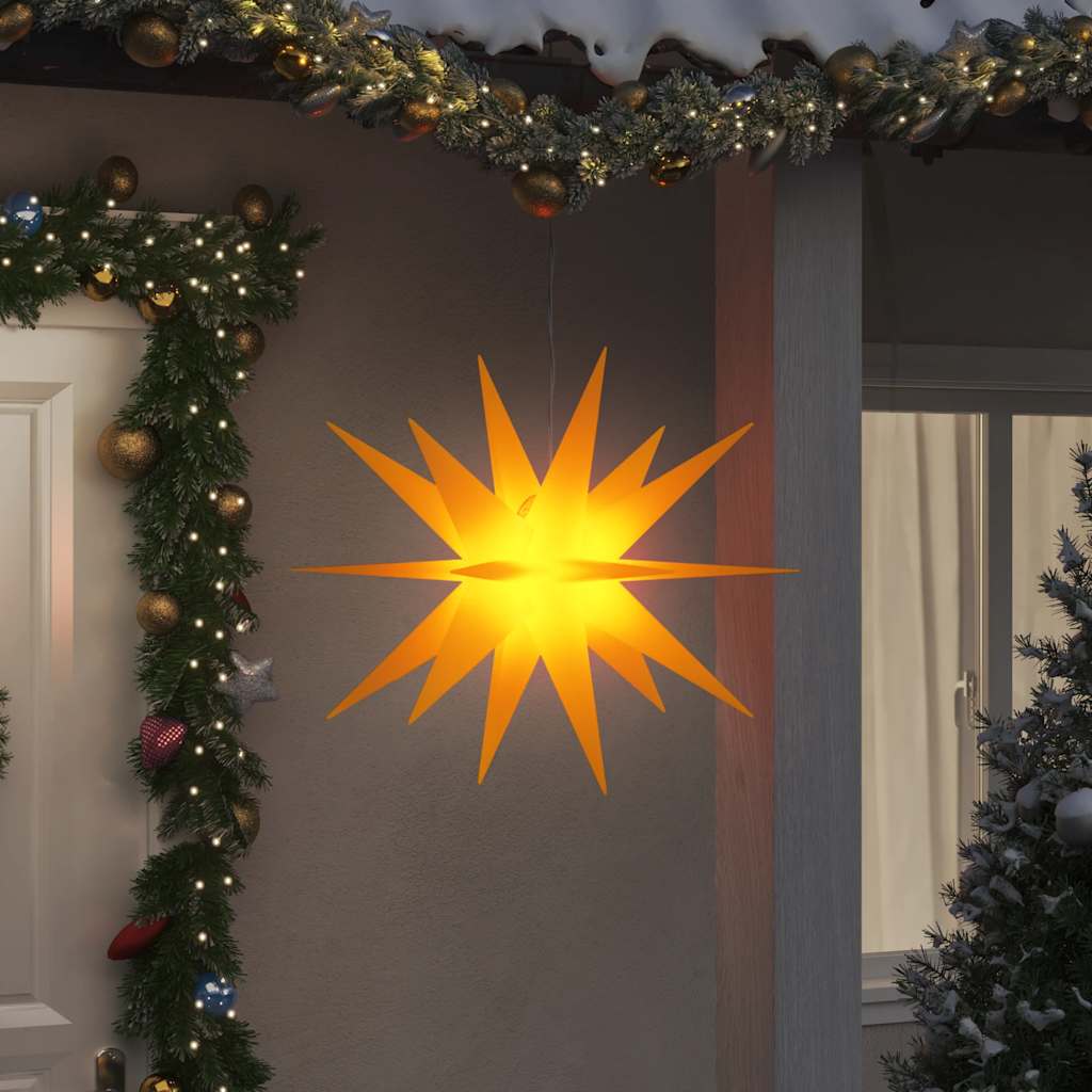 Lampe de Noël Vidaxl avec LED pliable 100 cm jaune