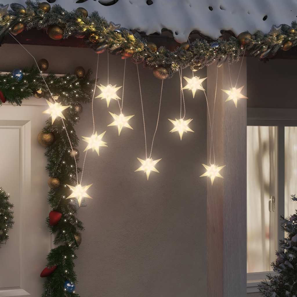 Lampe de Noël Vidaxl 10 LEDS 10 cm blanc