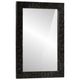 Miroir de salle de bain Vidaxl 50x70x2,5 cm Bois de mangue et en verre noir 50x70x2,5 cm
