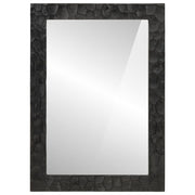 Miroir de salle de bain Vidaxl 50x70x2,5 cm Bois de mangue et en verre noir 50x70x2,5 cm - afbeelding 2