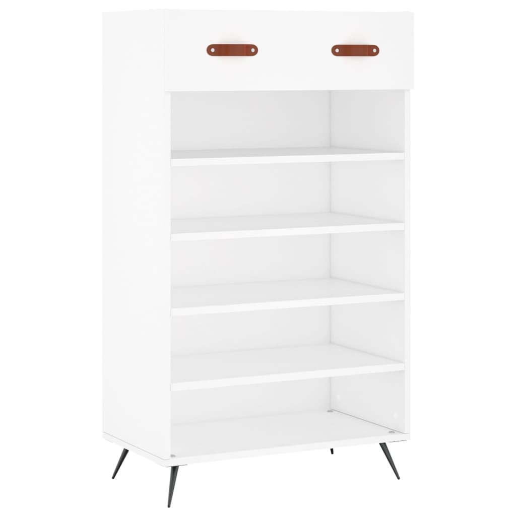 Vidaxx meuble à chaussures 60x35x105 cm bois d'ingénierie blanc