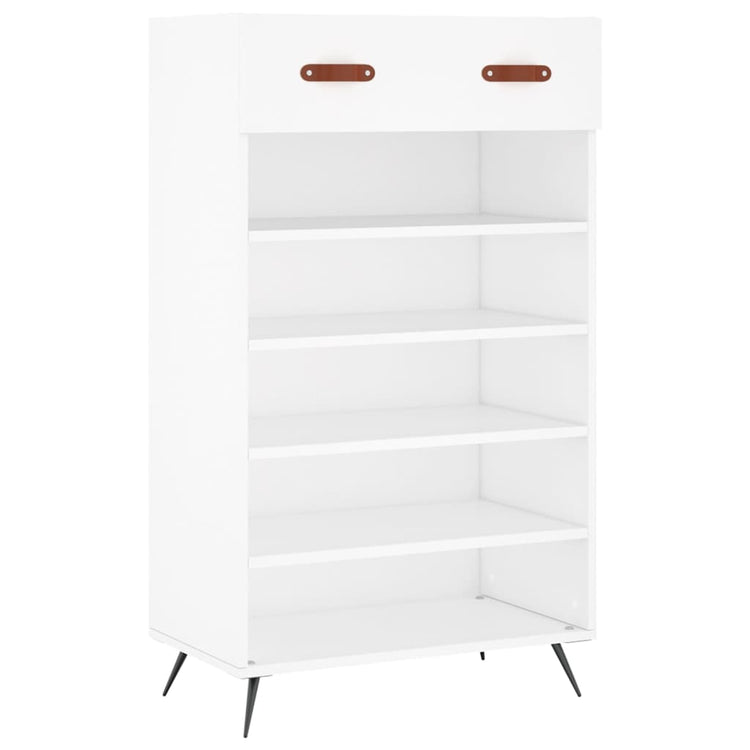 Vidaxx meuble à chaussures 60x35x105 cm bois d'ingénierie blanc