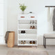 Vidaxx armoire à chaussures 60x35x105 cm bois fini blanc brillant