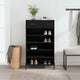 Vidaxx armoire à chaussures 60x35x105 cm bois fini noir