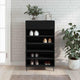 Vidaxx armoire à chaussures 60x35x105 cm bois fini noir