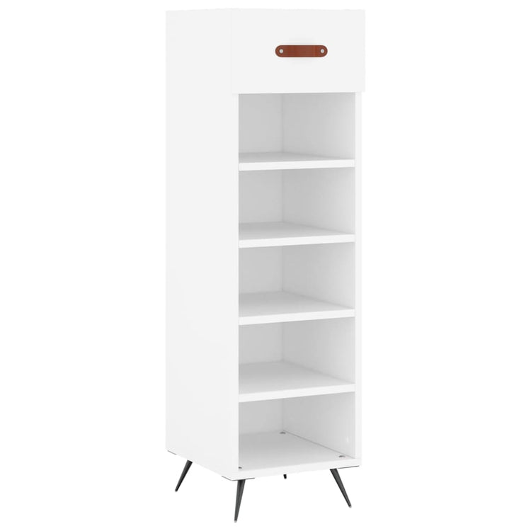 Vidaxx meuble à chaussures 30x35x105 cm bois d'ingénierie blanc