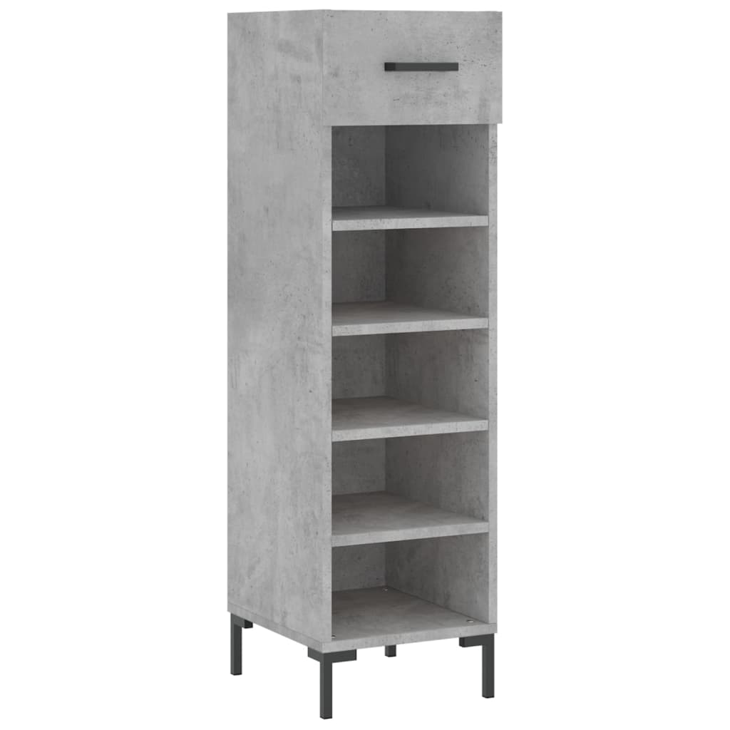 Vidaxx meuble à chaussures 30x35x105 cm dérivé du bois béton gris