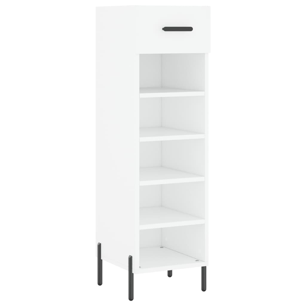 Vidaxx meuble à chaussures 30x35x105 cm bois d'ingénierie blanc