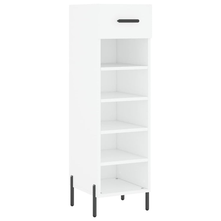 Vidaxx meuble à chaussures 30x35x105 cm bois d'ingénierie blanc