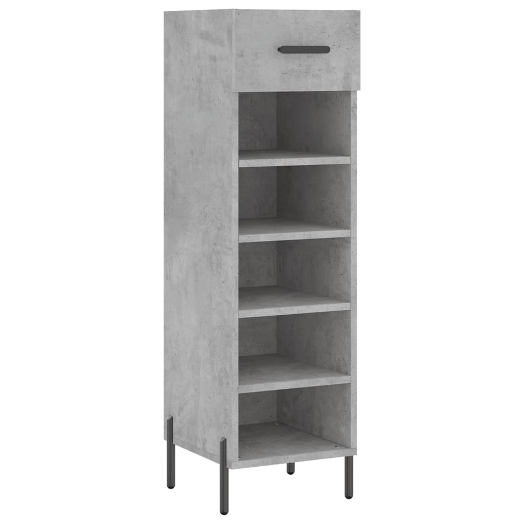 Vidaxx meuble à chaussures 30x35x105 cm dérivé du bois béton gris