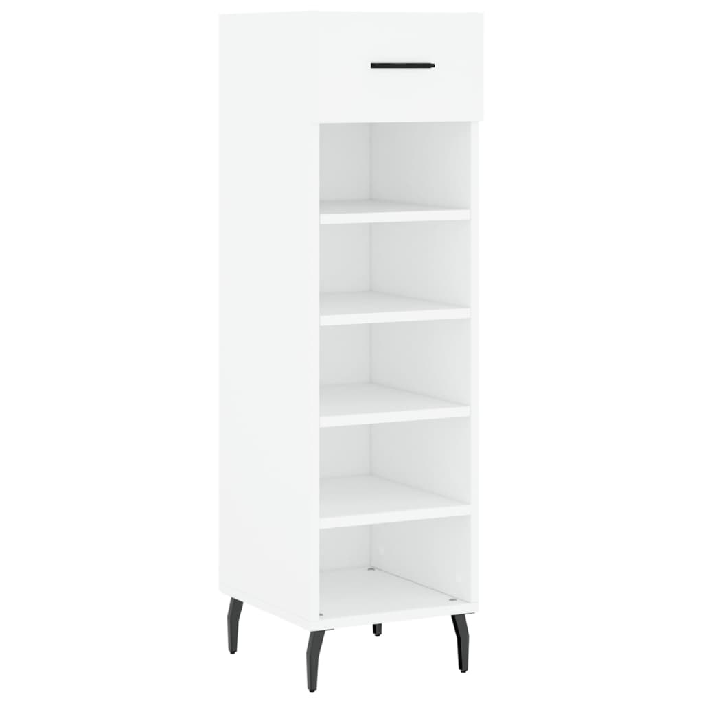 Vidaxx meuble à chaussures 30x35x105 cm bois d'ingénierie blanc