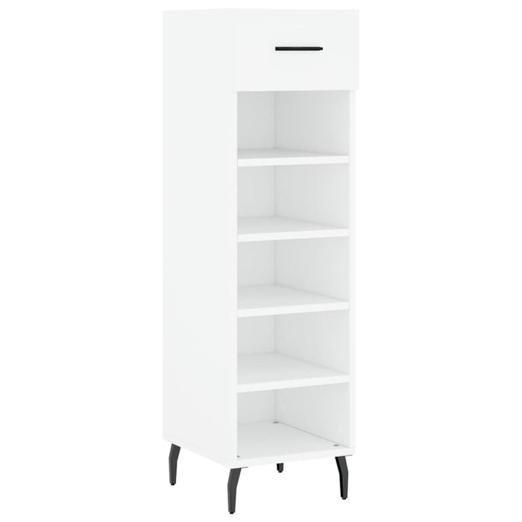 Vidaxx meuble à chaussures 30x35x105 cm bois d'ingénierie blanc