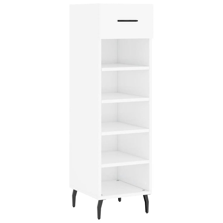 Vidaxx armoire à chaussures 30x35x105 cm bois fini blanc brillant