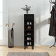 Vidaxx armoire à chaussures 30x35x105 cm bois fini noir