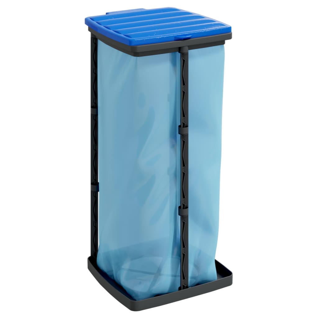 Vidaxl Garbage Bag porteurs 2 pcs 60 l pp noir et bleu
