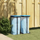 Vidaxl Garbage Bag porteurs 2 pcs 60 l pp noir et bleu