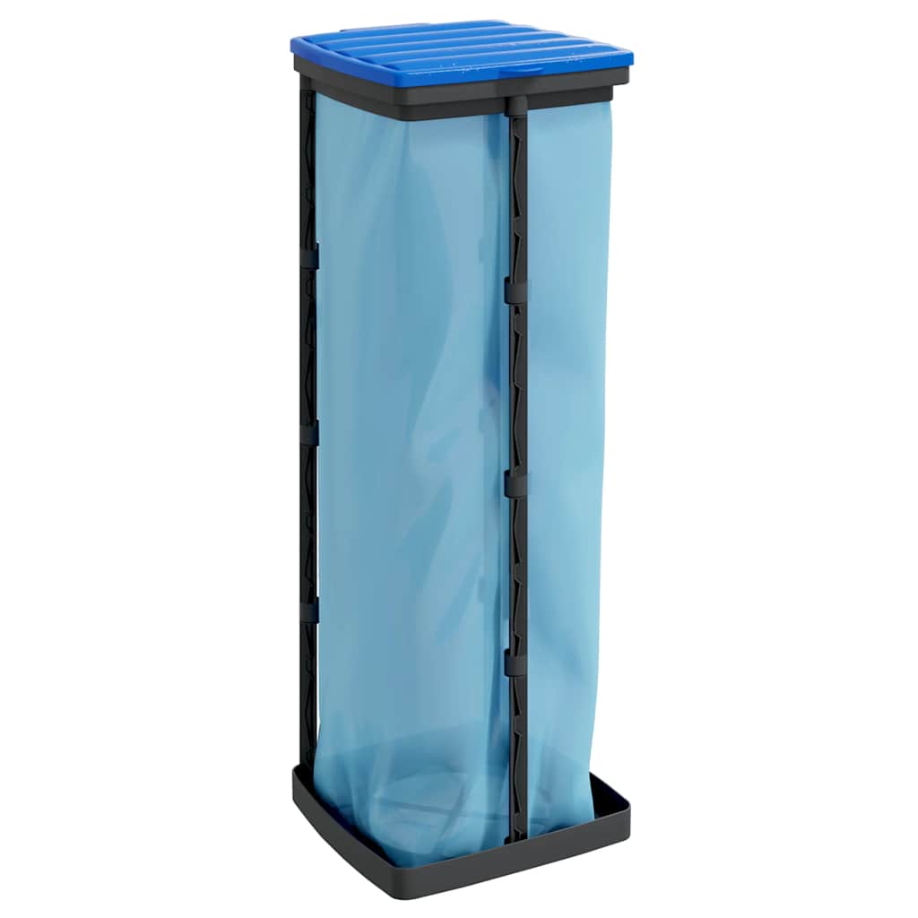 Vidaxl Garbage Bag porteurs 2 PCS 120 L pp noir et bleu
