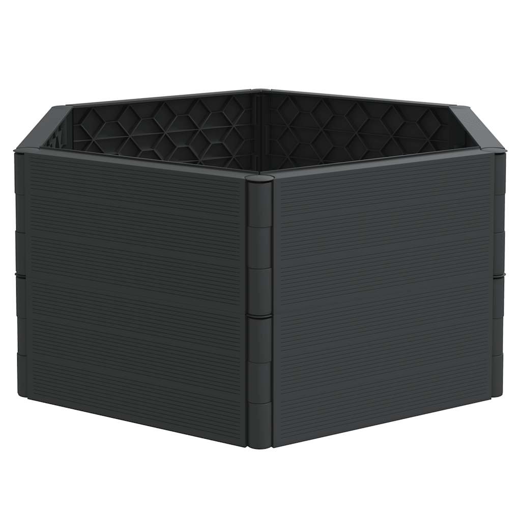 Vidaxl planter pp anthracite -colored