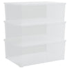 Boîtes de rangement Vidaxl Plastique 3 ST Empilable 10 L