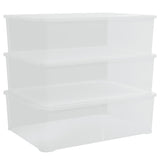 Boîtes de rangement vidaxl Plastique 3 St Empilable 25 L - afbeelding 2